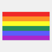 Rainbow Pride Flag Sticker (Voorkant)