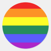 Rainbow Pride Flag Sticker (Voorkant)