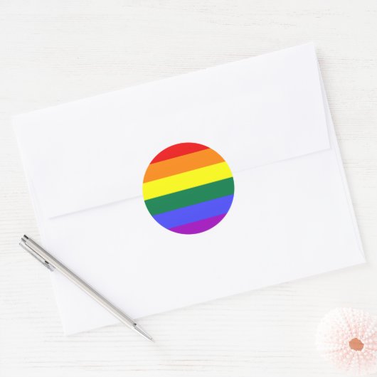 Rainbow Pride Flag Sticker (Envelop)