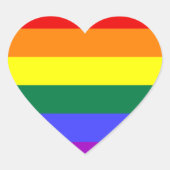 Rainbow Pride Flag Sticker (Voorkant)