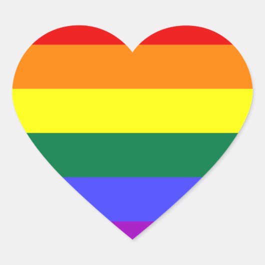 Rainbow Pride Flag Sticker (Voorkant)