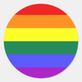 Rainbow Pride Flag Sticker (Voorkant)