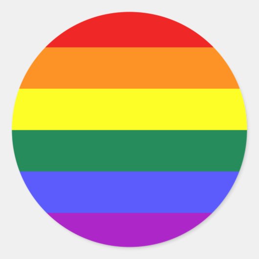 Rainbow Pride Flag Sticker (Voorkant)