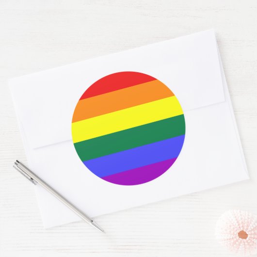 Rainbow Pride Flag Sticker (Envelop)