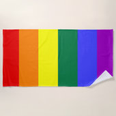 Rainbow Pride Flag Strandlaken (Voorkant)