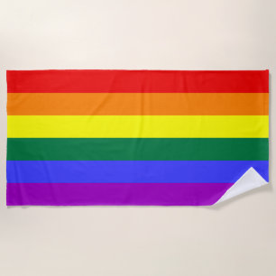 Rainbow Pride Flag Strandlaken