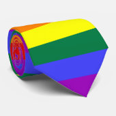 Rainbow Pride Flag Stropdas (Opgerold)