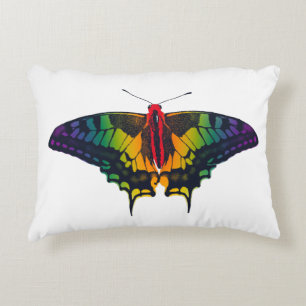 Rainbow Pride Flag Swallowtail Butterfly Accent Kussen
