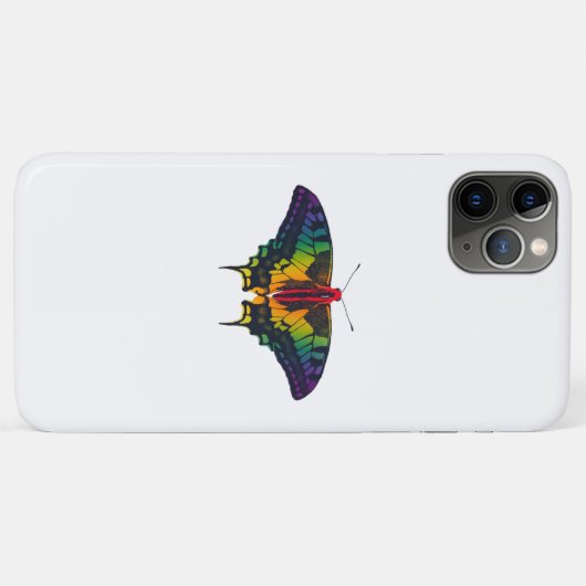 Rainbow Pride Flag Swallowtail Butterfly Case-Mate iPhone Case (Achterkant (horizontaal))