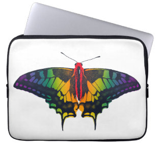 Rainbow Pride Flag Swallowtail Butterfly Laptop Sleeve