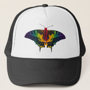 Rainbow Pride Flag Swallowtail Butterfly Trucker Pet