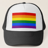 Rainbow Pride Flag Trucker Pet (Voorkant)