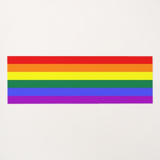 Rainbow Pride Flag Yogamat (Achterkant (horizontaal))