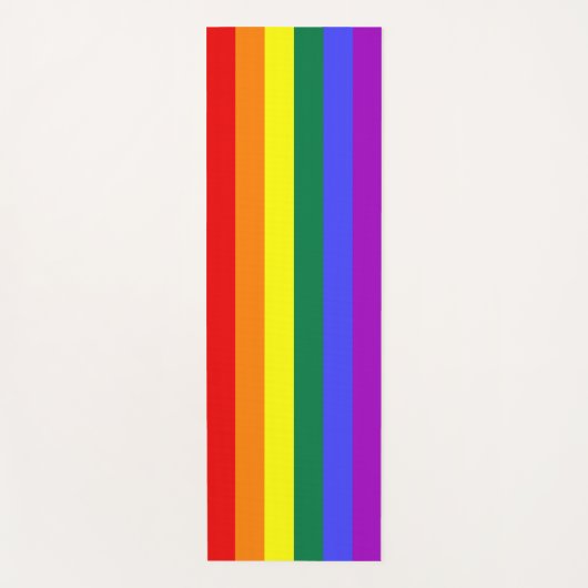 Rainbow Pride Flag Yogamat (Voorkant)