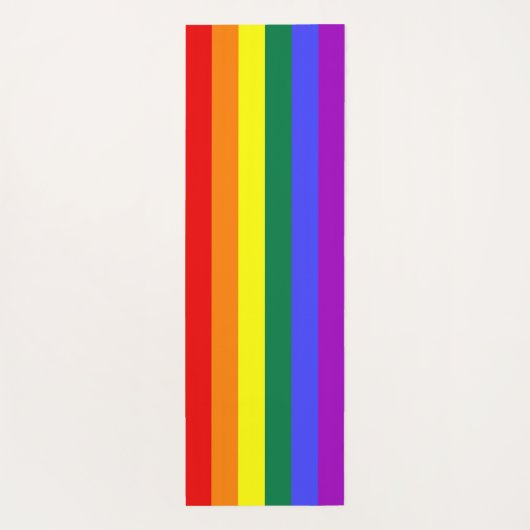 Rainbow Pride Flag Yogamat (Achterkant)