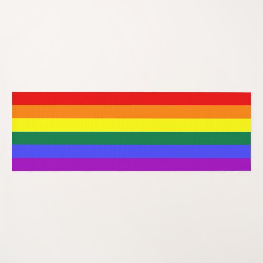 Rainbow Pride Flag Yogamat (Voorkant (horizontaal))