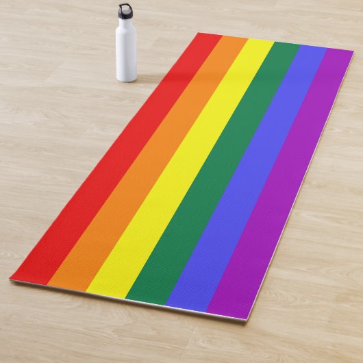 Rainbow Pride Flag Yogamat (In situ)