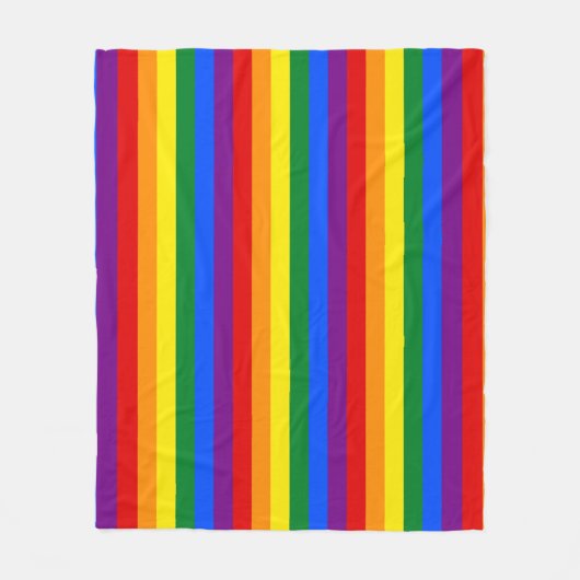 Rainbow Pride Fleece Deken (Voorkant)