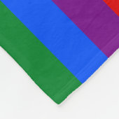 Rainbow Pride Fleece Deken (Hoek)