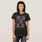 Rainbow Pride Flowers T-shirt (Voorkant volledig)