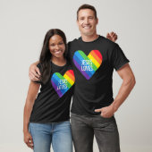 Rainbow Pride Gay Christelijke LGBTQ+ Jesus Loves T-shirt (Unisex)