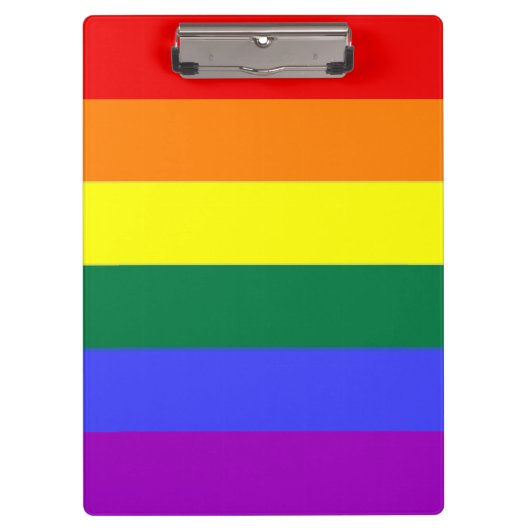 Rainbow Pride Gay Flag Klembord (Voorkant)