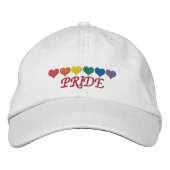 Rainbow Pride Geborduurde Pet (Voorkant)