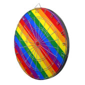 Rainbow Pride Gelijke Rechten Diversiteit Inclusie Dartbord (Voorkant Rechts)