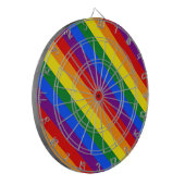 Rainbow Pride Gelijke Rechten Diversiteit Inclusie Dartbord (Voorkant Links)