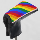 Rainbow Pride Gelijke Rechten Diversiteit Inclusie Golfheadcover (3/4 voorkant)