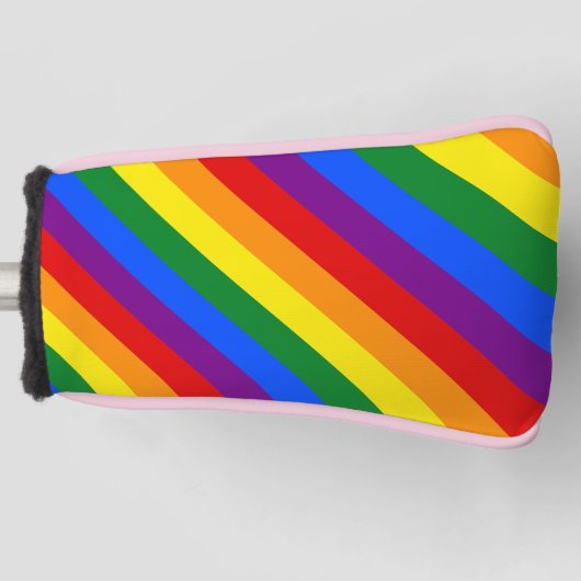 Rainbow Pride Gelijke Rechten Diversiteit Inclusie Golfheadcover (Voorkant)