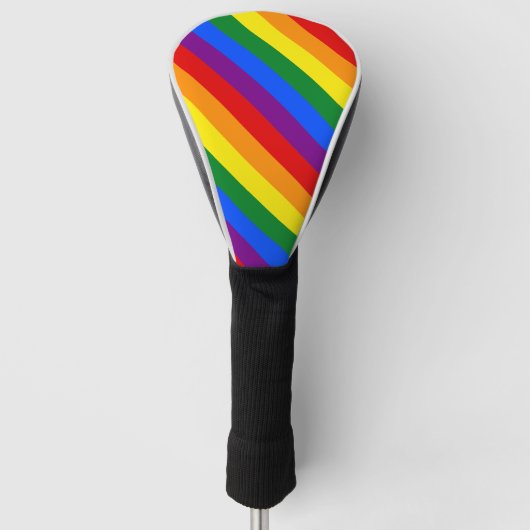 Rainbow Pride Gelijke Rechten Diversiteit Inclusie Golfheadcover (Voorkant)