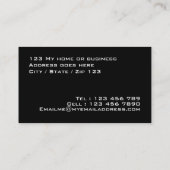 Rainbow Pride gescheurd papier (effect) Visitekaartje (Achterkant)