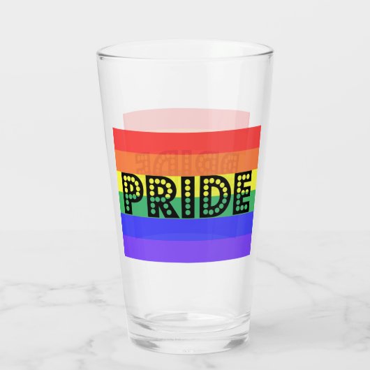 Rainbow Pride Glas (Achterkant)