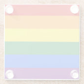 Rainbow Pride Glazen Onderzetter (Achterkant)