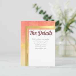 Rainbow Pride Gold Lijst Wedding Briefkaart