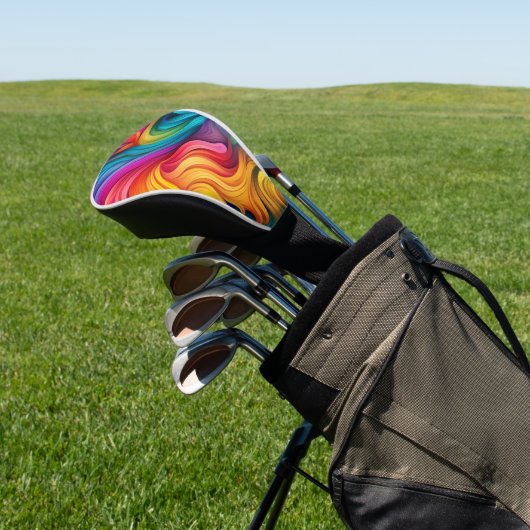 Rainbow Pride Golfheadcover (Insitu)