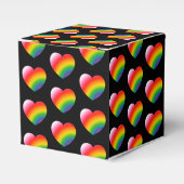 Rainbow Pride Gradient Hearts Patroon Bedankdoosjes (Voorkant Zijde)