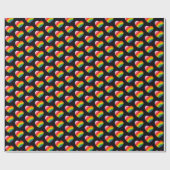 Rainbow Pride Gradient Hearts Patroon Cadeaupapier (Vlak)