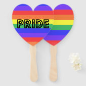 Rainbow Pride Handwaaier (Voorkant en achterkant)