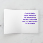 Rainbow Pride "Happy Holiday" Kaart (Binnen)