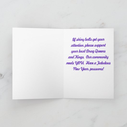 Rainbow Pride "Happy Holiday" Kaart (Binnen)