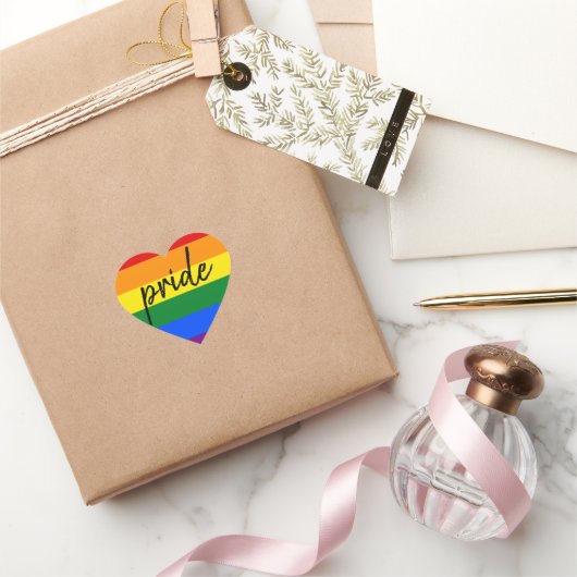 Rainbow Pride Hart Sticker (Geschenken)