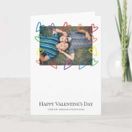 Rainbow Pride Heart Lijst Foto LGBT Gay Valentijn Feestdagen Kaart