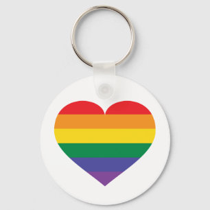 Rainbow Pride Heart Sleutelhanger