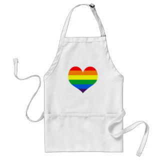 Rainbow Pride Heart Standaard Schort