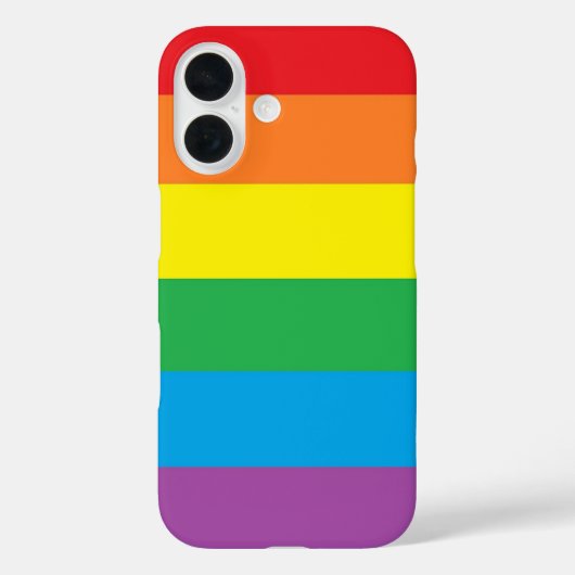 "Rainbow Pride" Hoesje-Mate iPhone Case (Achterkant)