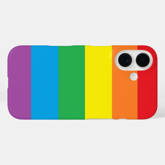 "Rainbow Pride" Hoesje-Mate iPhone Case (Achterkant (horizontaal))