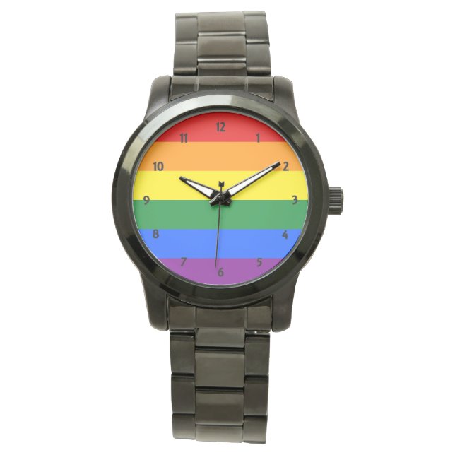 Rainbow Pride Horloge (Voorkant)