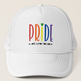Rainbow PRIDE - Hou van wie je bent LGBTQ + Trucker Pet